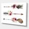 Designart - Ethnic Feathers and Flowers On Native Arrows III - Bohemian & Eclectic Canvas Wall Art Print